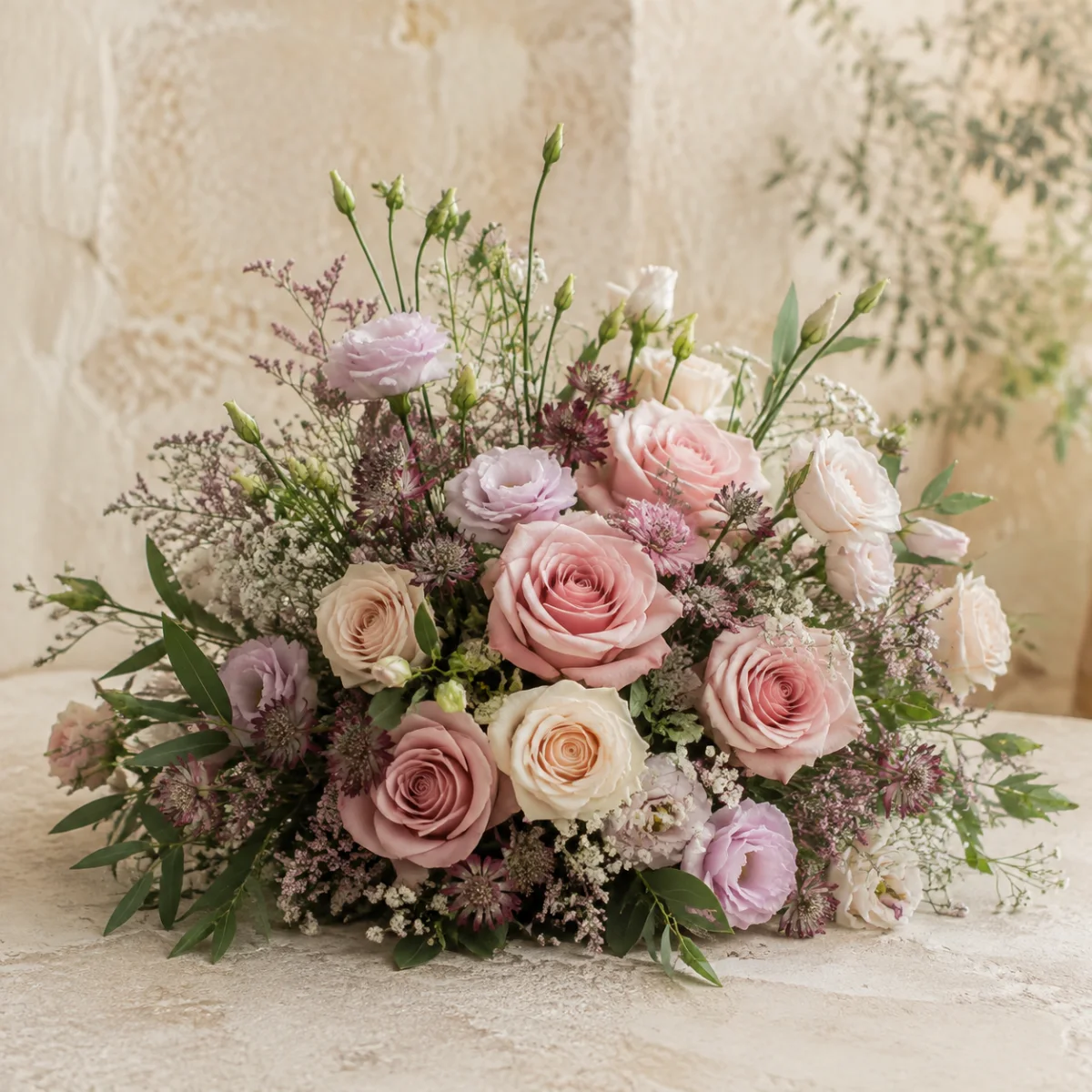 Composition florale Palette douce